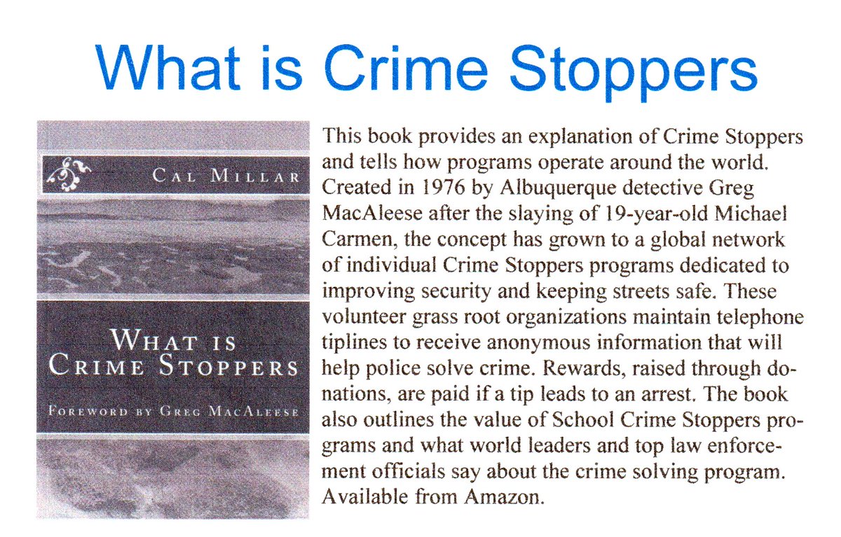 Crime Stoppers News tweet media