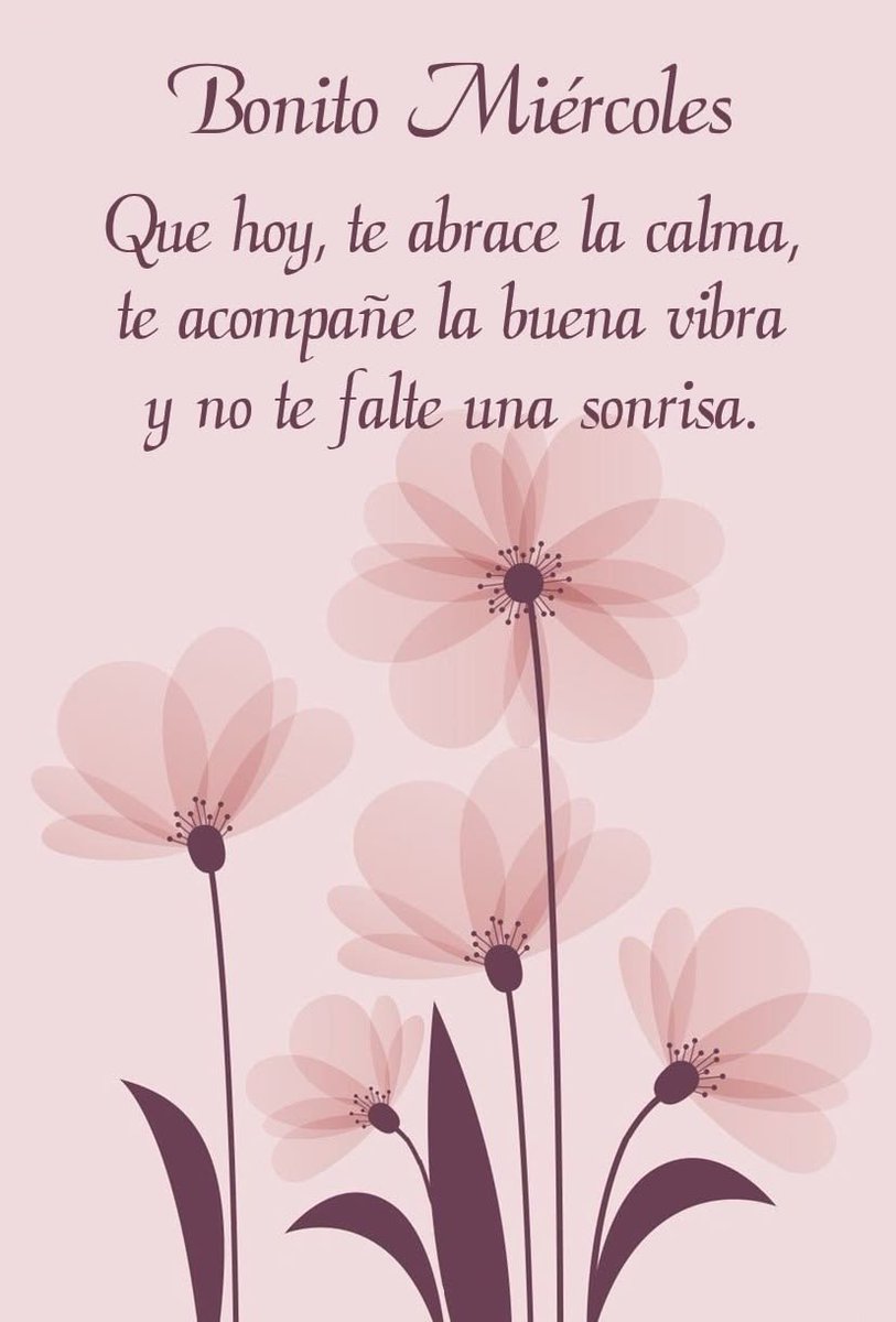 lululopezsalas's tweet image. Que hoy te abrace la calma, te acompañe la buena vibra y no te falte una sonrisa. Les deseo #FelizMiercolesParaTodos #Animo @cgf59 @sandritacorral @PatyAcevedo5 @fdodiaznaranjo