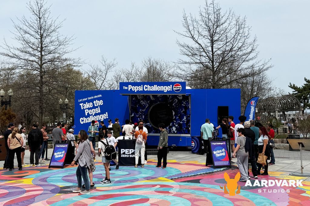 aardvarkstudio_'s tweet image. A custom patented promo truck. Full operational support. Ice cold #sampling that puts @Pepsi directly in people’s hands.

That’s how bold beverage activations come to life in the real world. ✅

#Experiential #ExperientialMarketing #MobileTours #BrandActivation @motive