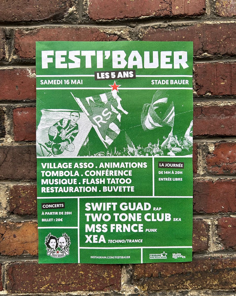 stadebauer's tweet photo. 🎪 LE VILLAGE (à partir de 14h)
- Animations
- Tombola 
- Conférence sur  la répression"
- Buvette

🎤 LES CONCERTS (à partir de 20h)
- SWIFT GUAD (rap)
- TWO TONE CLUB (ska/reggae)
- MSS FRNCE (indie/punk)
- XEA (techno/trance)

Billetterie en ligne : https://t.co/RIUkx4ABe0 https://t.co/TUqJduUSvA