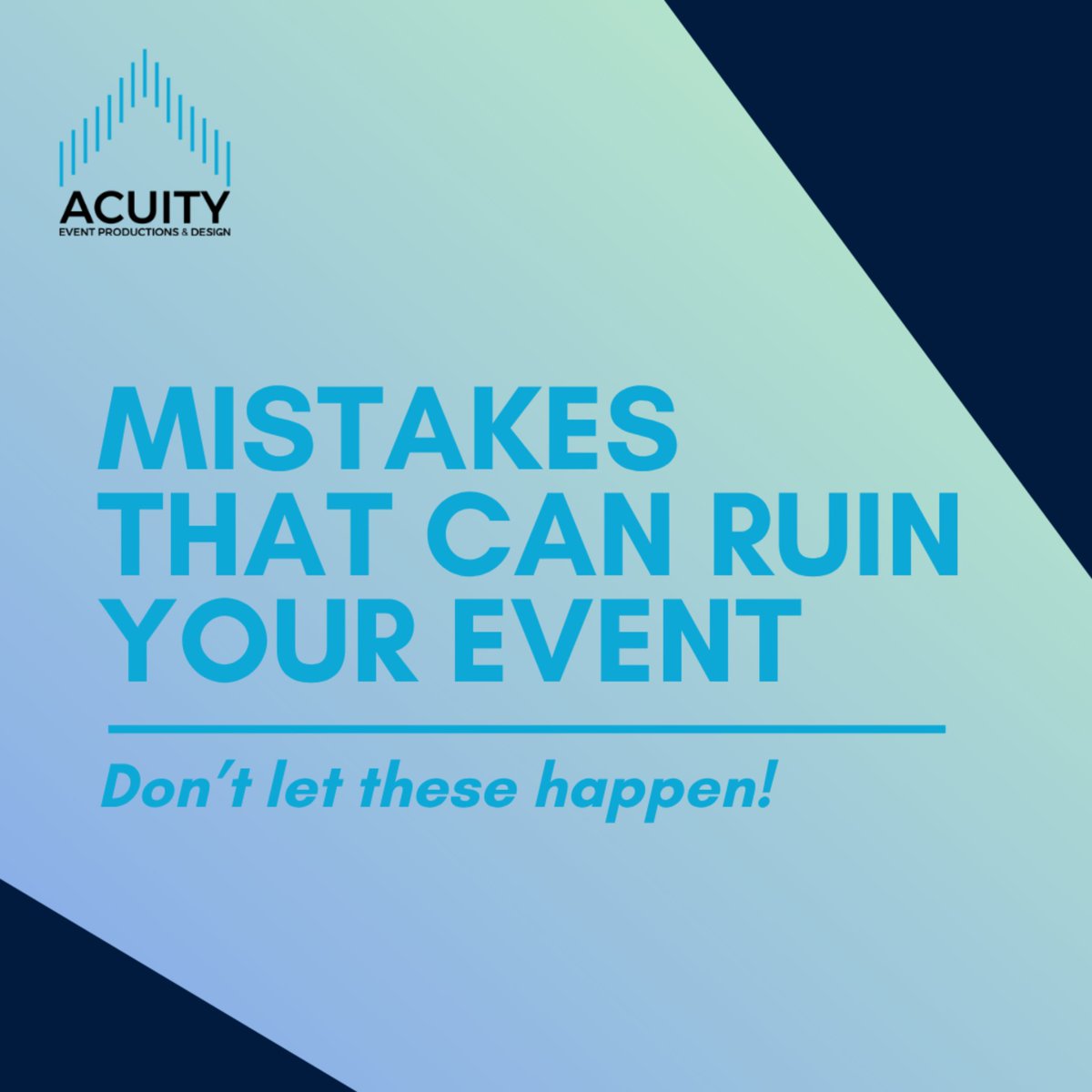 AcuityEventProd's tweet image. Great events start with proper planning.

Audio, lighting, coordination—don’t overlook the essentials.

Save this for your next event.

#AVProduction #EventChecklist #EventSuccess #PlanSmart #EventsDoneRight