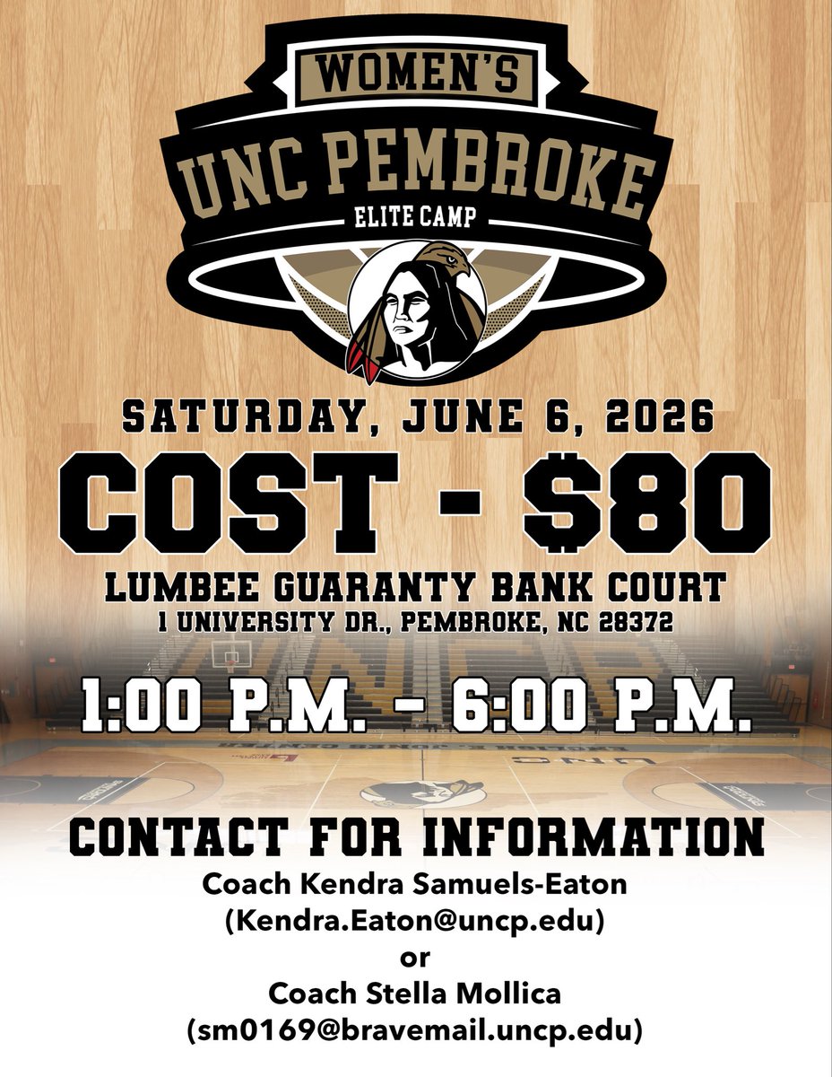 UNCP Women's Basketball tweet media