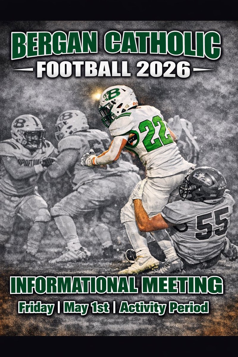 FightingKnights's tweet photo. High School Football Informational Meeting
▪️Current 8th-11th graders
▪️May 1st | Activity Period
▪️2026 Season
#FightWithUs #KnightPride https://t.co/T0tnXlHbAA