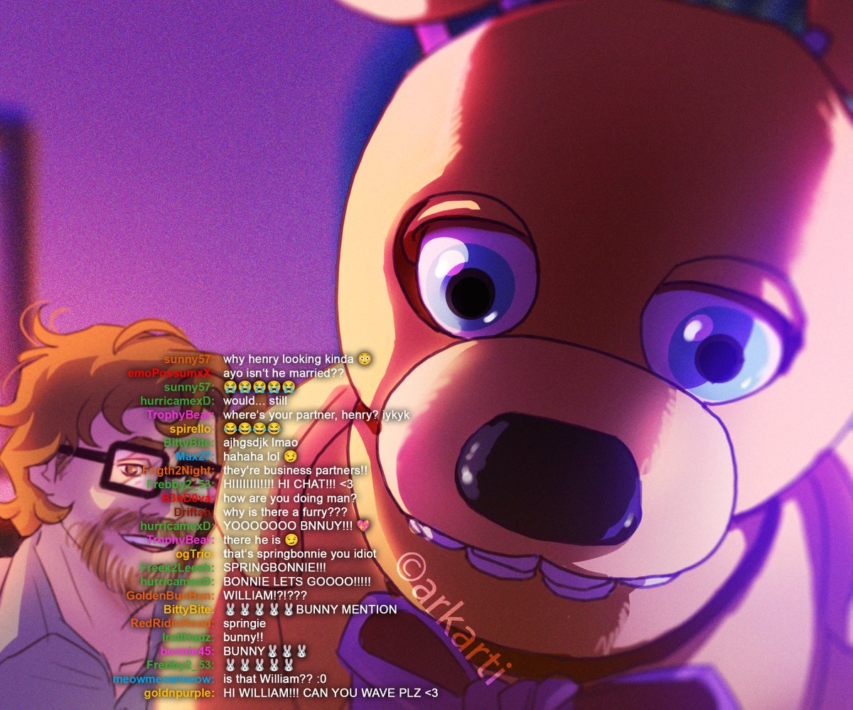 springbonnie reading chat 👁 👁
#FNAF #WilliamAfton