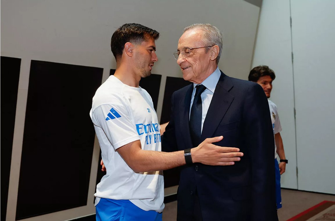 Brahim Diaz 🤝 Florentino Pérez