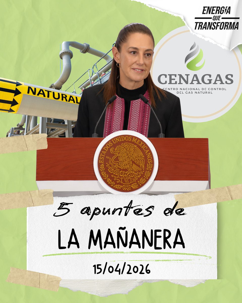 Energiaque97962's tweet image. ¿Te perdiste la mañanera?🇲🇽🤔 

Aquí te dejamos los datos clave de la conferencia de prensa para que quedes informado.📰

🗞️#mañanera #soberanía #gás #fracking 🇲🇽