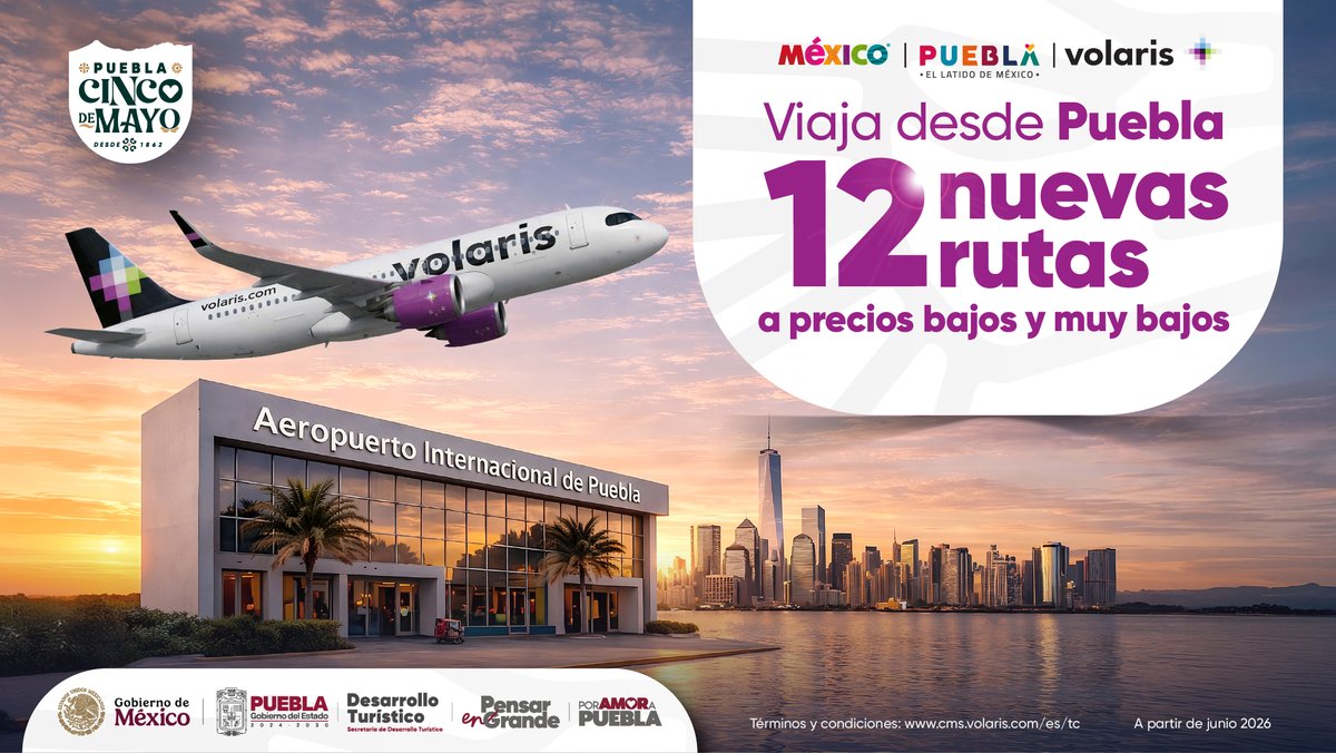 quorum_mx's tweet image. ✈️A partir del 1 de junio, el Aeropuerto Internacional Hermanos Serdán suma 12 nuevas rutas: 9 nacionales y 3 internacionales: #LosÁngeles, #Houston y #Newark🌎🏙️