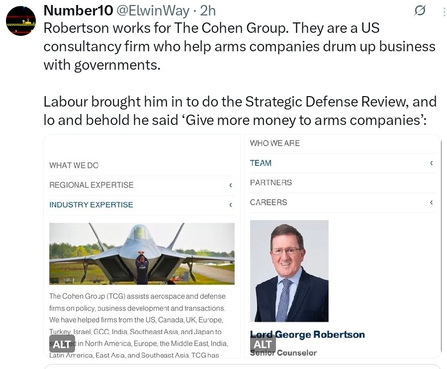 realRichieSoans's tweet image. This is the former Nato chief who's criticising Starmer for not readying for war. Former cabinet minister of the Blair government. Not surprising he wants money that's needed on essential services, on the military #LordRobertson