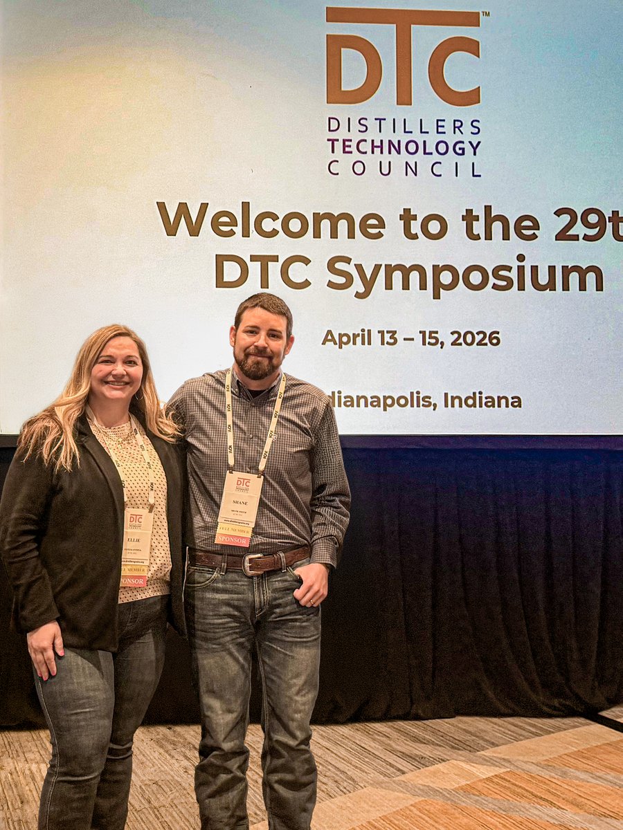 PelletTech's tweet photo. Distillers grains are an important part of how we bring nutrition to the pasture. This is why our team is excited to be at the Distillers Tech Symposium where we get to be engaged in discussions that help us continue delivering products cattle love and producers can count on. https://t.co/G8Gf6BorQP