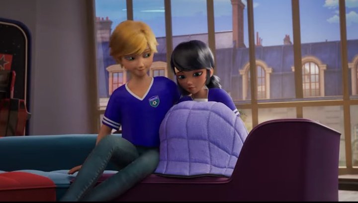 Oh my God, new Adrienette scenes revealed😻
Marinette under the covers in Adrien's room while he comforts her, they are adorable🥹💕

#adrienette #MLBS6Spoilers