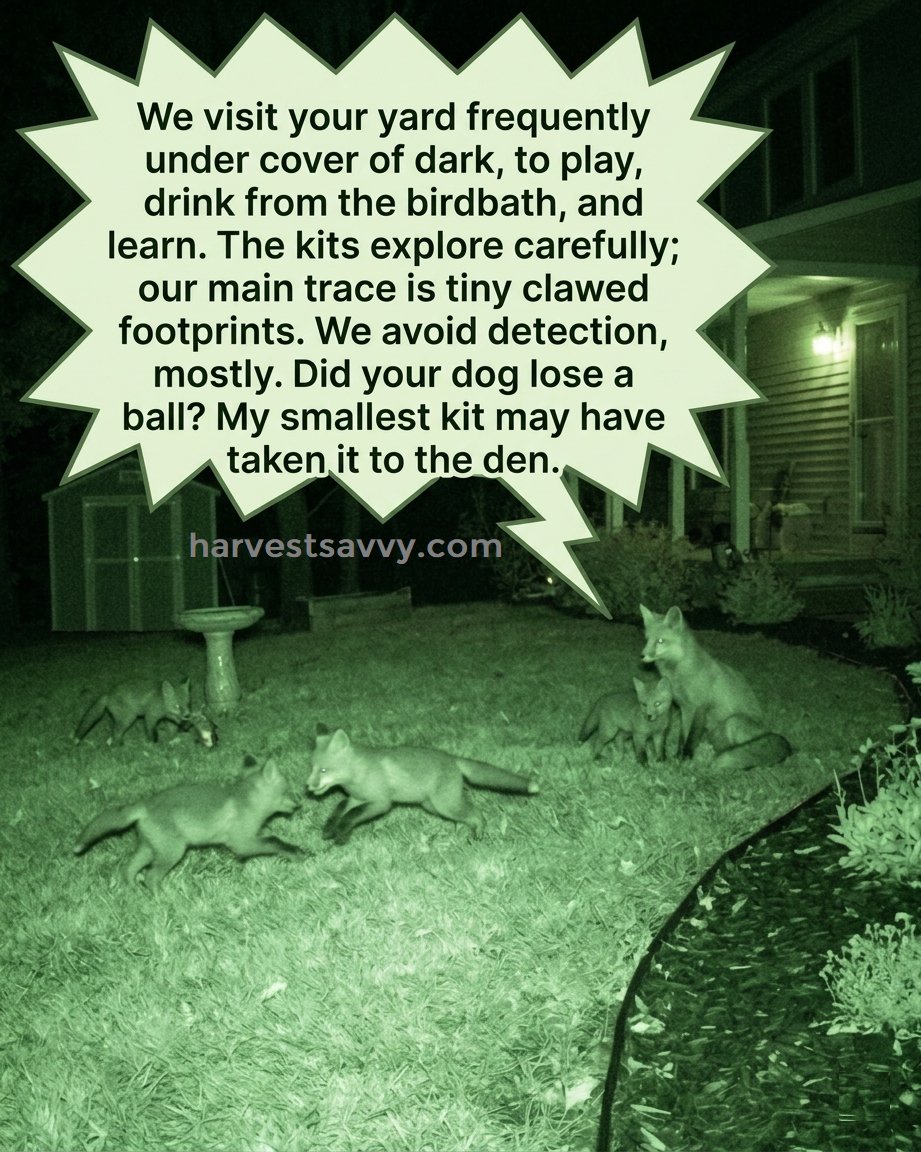 HarvestSavvy's tweet image. There are foxes in your neighborhood.

You may never see them.
But they’ve seen you.

Active from dusk to dawn, they pass through yards, follow familiar routes, and raise kits right under our noses.

Your yard isn’t quiet at night—it just changes shift.

#WildlifeFacts