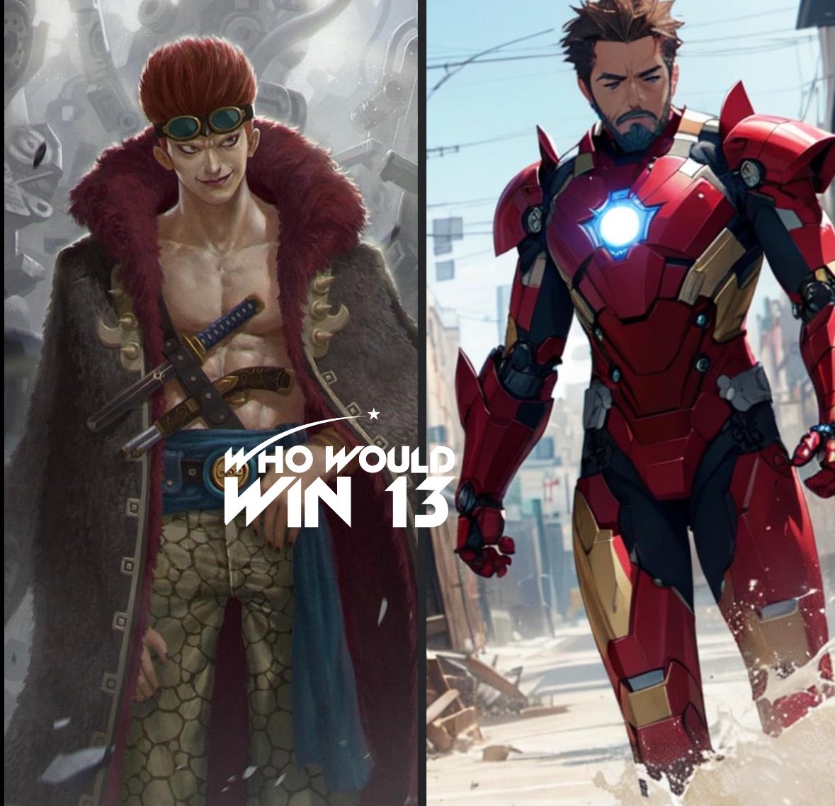 WhoWouldWin13's tweet image. #Kid🏴‍☠️ VS #TonyStark🧠

(ONE PIECE 🆚 MARVEL)

Who wins, and why⁉️

#whowouldwin #deathbattle #trending #viral