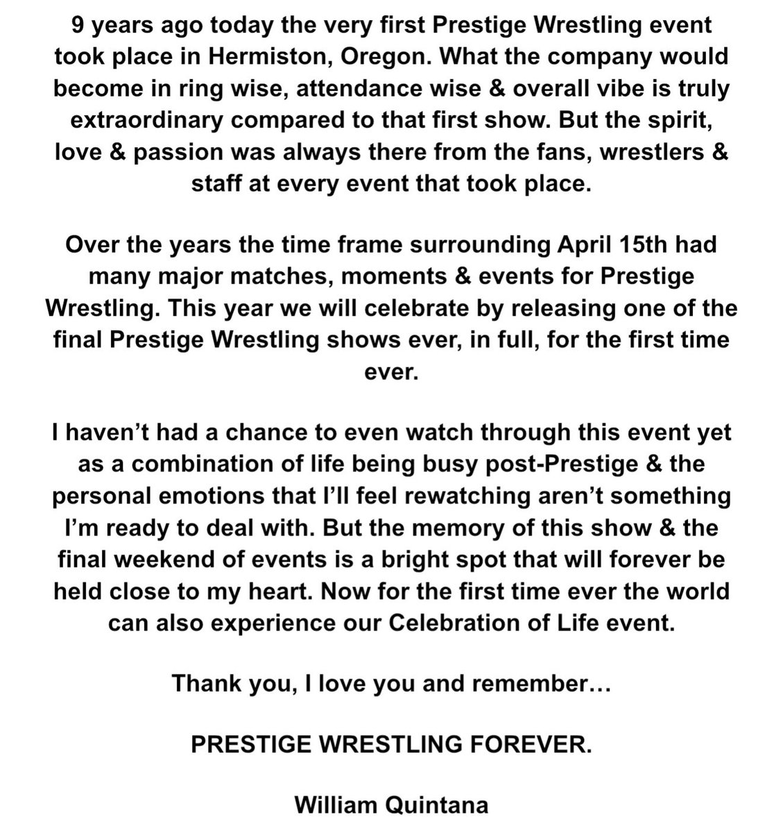 Prestige Wrestling tweet media