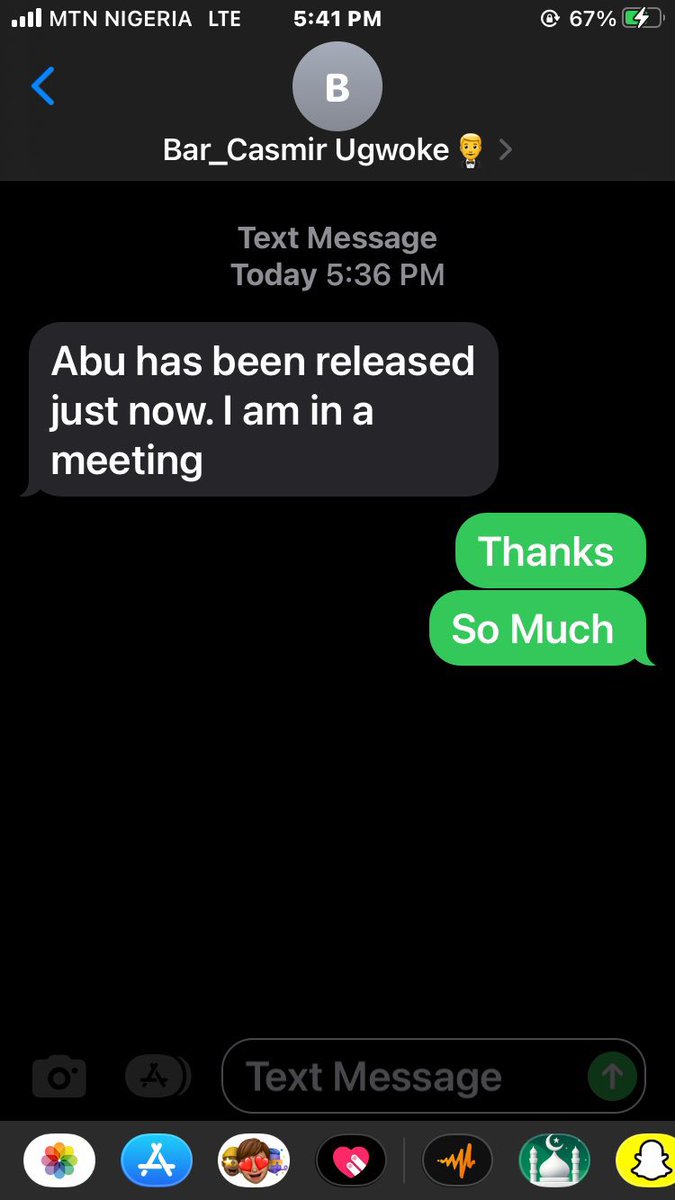 Abu_Jawaadd's tweet photo. Alhamdullah.
Alhamdullah.
Alhamdullah.

 @AbbakarAffan Has Been Released From Detention Today On Bail.Thank You All For Your Concerns.We Really Appreciate. https://t.co/uWrMI6SlBf