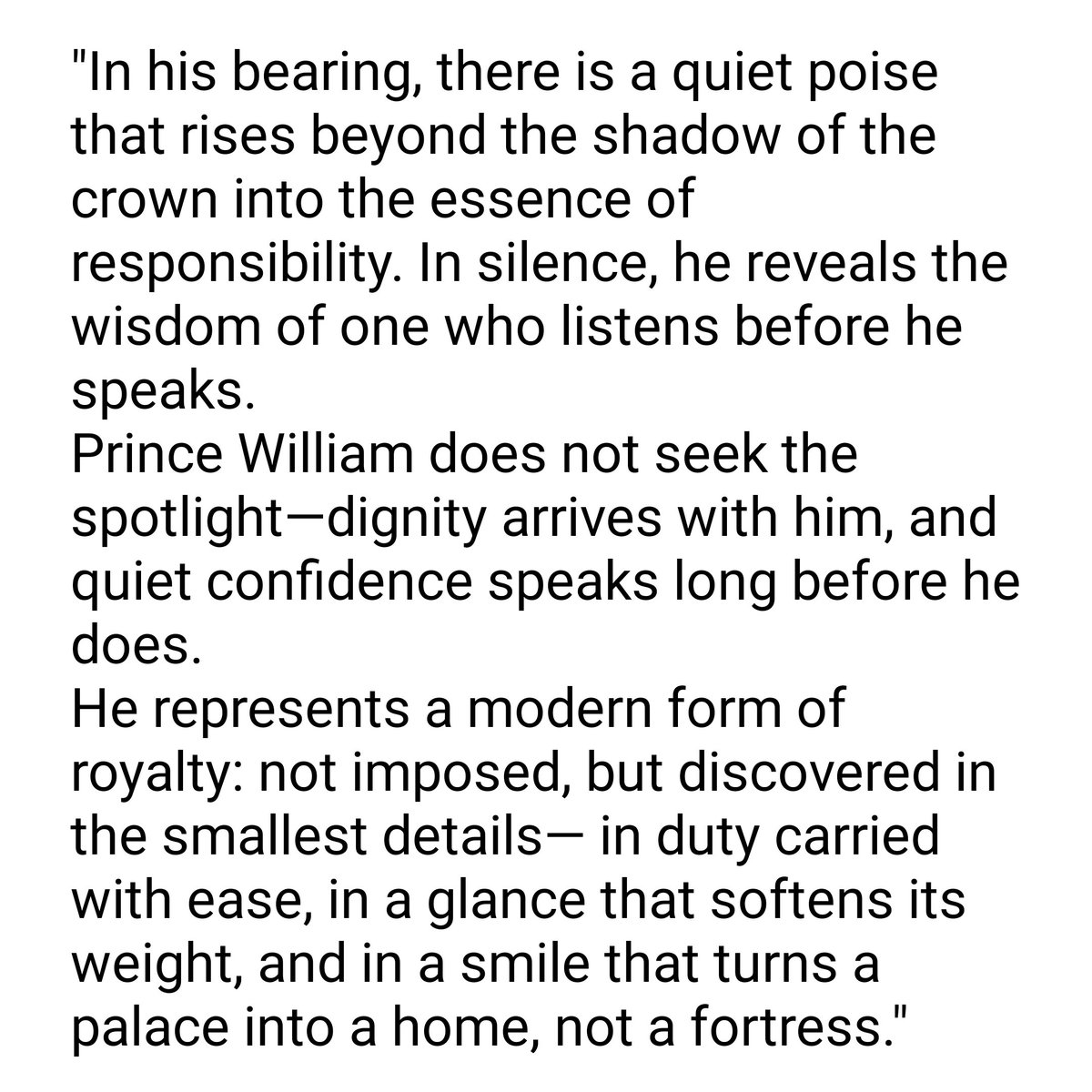 akhnifas_ameytr's tweet photo. #PrinceOfWales #PrinceWilliam #QuietLeadership #RoyalDuty #TimelessGrace
👑🎹 https://t.co/RCPFJTftti