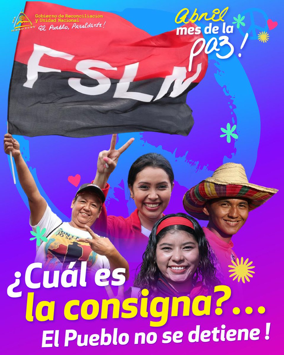 "Bajo un cielo de esperanza y con la alegría que solo un pueblo unido puede irradiar, celebramos que Nicaragua camina con paso firme hacia el futuro".
#NicaraguaPazYVictoria
#AbrilMesDeLaPaz
#ElPuebloNoSeDetiene
#UnidadParaLaProsperidad