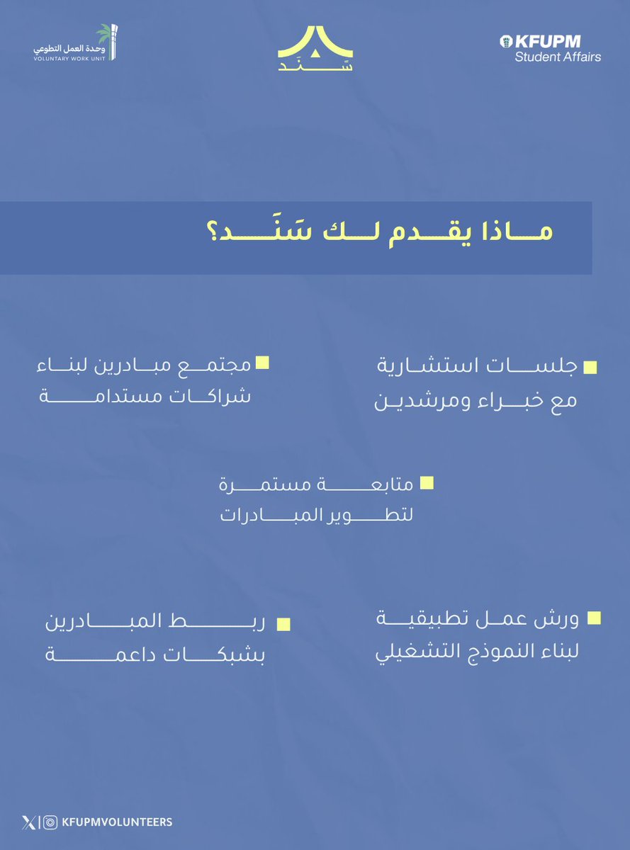 وحدة العمل التطوعي | KFUPM tweet media