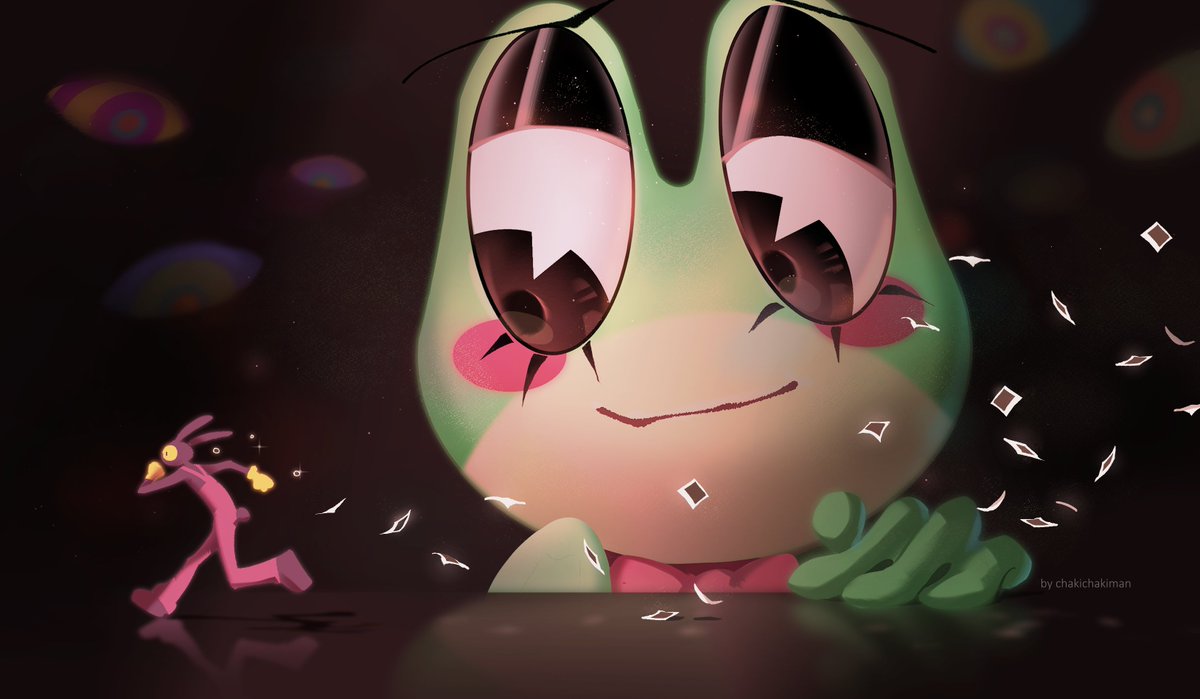 man_chaki's tweet image. run, little rabbit 

#tadc #digitalcircus #theamazingdigitalcircus #tadcjax #ribbit