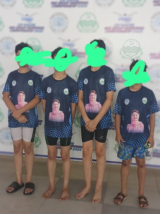 No. No. No. 
<a href="/MaryamNSharif/">Maryam Nawaz Sharif</a> tell me it's not true. 
Tell me you didn't just have kids at a swim meet wear "your" tee.