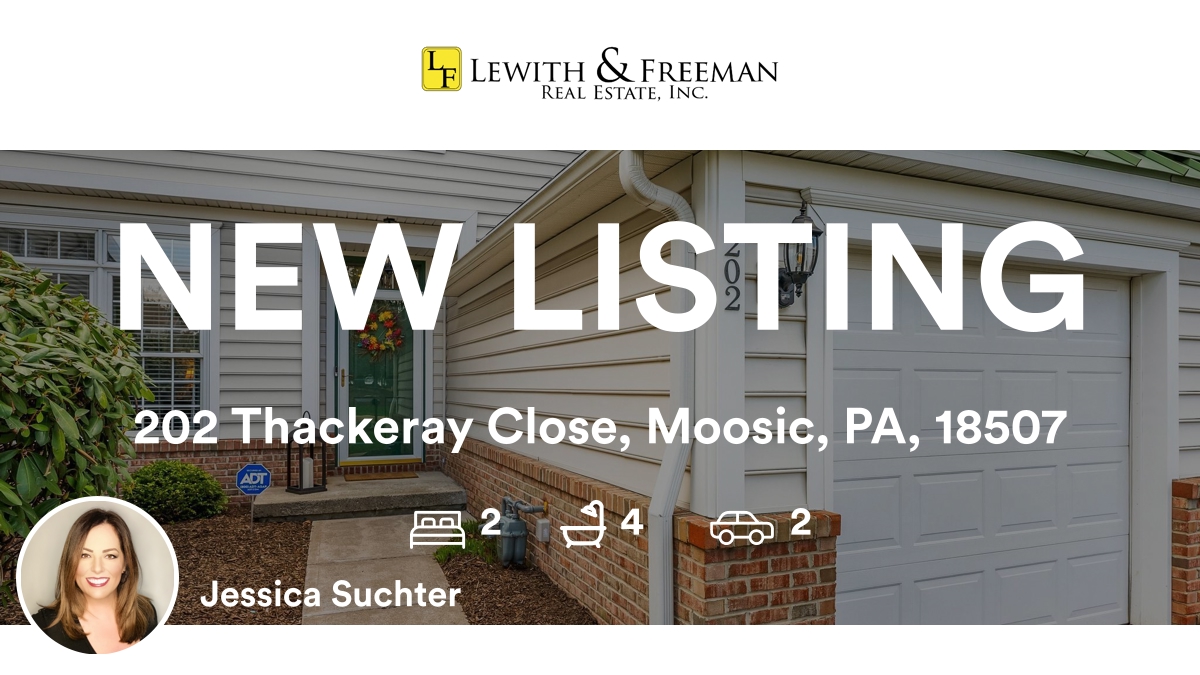 🛌 2 🛀 4 🚘 2
📍 202 Thackeray Close, Moosic, PA, 18507

Our agent’s latest listing on RateMyAgent
(PA) RS361727
rma.reviews/ugk4mkgn9fox

...
#ratemyagent #realestate #Lewith_and_Freeman__Clarks_Summit