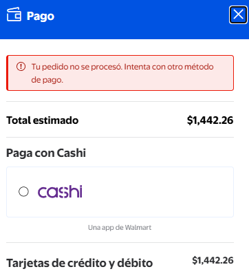 SBio2355's tweet photo. @WalmartMexico defrauda con cupon -$360 x $1800, NO procesa pago si no le conviene. P.f. atienda @Profeco https://t.co/BPj7HD2oOf