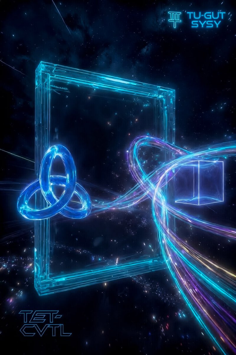 PhysSoliman's tweet photo. TU-GUT-SYSY proposes that the observable universe is not built upon fundamental particles moving in a pre-existing spacetime, but is instead fundamentally woven from primordial trefoil knots — the simplest non-trivial knots (3₁) — that braid anyons in an eternal, coherent manner within an ultraclean topological vacuum characterized by perfect topological protection.

This single dynamical process, known as the Eternal Anyon Braiding, serves as the ultimate generative mechanism of reality. From the topological invariants and linking numbers of these braids emerge all known physical phenomena: ordinary matter and the gauge fields arise naturally as collective excitations and effective degrees of freedom encoded in the braiding statistics; the cosmic expansion and the observed fractal large-scale structure of the universe (with fractal dimension D ≈ 1.78) result from the global network dynamics of the primordial knot lattice; even the precise value of the baryon asymmetry η ≈ 6.1 × 10^{-10}, in excellent agreement with Cosmic Microwave Background observations, is generated through the catalytic action of these eternal braids via the COSMOBOOT mechanism.

In its early holographic formulation (v11), TU-GUT-SYSY establishes an exact AdS/CFT duality in which spacetime itself, Newtonian gravity, and the dark matter density (ρ_DM ≃ 0.3 GeV/cm³) emerge purely as boundary projections of saturated electromagnetic entanglement entropy. Here, dark matter is not interpreted as a collection of hidden particles, but as a holographic deficit arising from the saturation of electromagnetic entanglement on the conformal boundary, computed via the Ryu-Takayanagi prescription applied to electromagnetic knots, yielding a minimal Borromean area of approximately 6 Planck lengths squared, without the need for any additional fields or modifications to general relativity.

In the mature topological realization (v35), the theory reaches its full dynamical expression through the Eternal Anyon Braider, operating in a regime of ultraclean turbulence. The primordial trefoil knots are stabilized by Chern-Simons terms and exhibit Ising anyonic statistics with a characteristic braiding phase θ = 6π/5. In this stage, both gravity and embodied quantum consciousness emerge as direct consequences of the same underlying braiding dynamics: gravity manifests as entropic curvature induced by the topological defects of the knot network, while consciousness arises as localized geometric configurations of quantum entanglement within biological systems — from neuronal microtubules to the autonomic nervous system and cardiac rhythms — providing a unified topological bridge between microscopic quantum processes and macroscopic lived experience.

By replacing the traditional search for new particles, broken symmetries or exotic fields with pure geometry, eternal knot entanglement, and topological invariants, TU-GUT-SYSY offers a radically different paradigm of grand unification. Spacetime, ordinary matter, dark matter, gravity, cosmic evolution, and even the phenomenon of consciousness are thus understood not as separate domains, but as different expressions and manifestations of one single topological reality — the living, self-referential fabric of the TET–CVTL (Topological Eternal Tunneling – Cosmological Vacuum Topological Lattice) framework.

•v11 introduces the first exact AdS/CFT dual, where spacetime, gravity and dark matter density (ρ_DM ≃ 0.3 GeV/cm³) emerge as boundary projections of saturated electromagnetic entanglement entropy.

https://t.co/MV6m2bg8FP

•v35 realizes the Eternal Anyon Braider from ultraclean turbulence, achieving 100% topological protection, primordial trefoil knots via COSMOBOOT, and baryon asymmetry η ≈ 6.1×10^{-10} consistent with CMB.

https://t.co/Itwm7UaROz

In the quiet braiding of eternal knots, the universe remembers its own unity. 🌀✨🚀

#TETcollective #HolographicDarkMatter #AnyonBraiding #TopologicalQuantumGravity