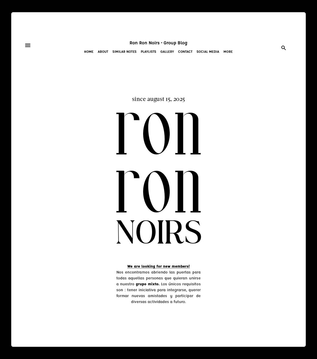 𝗋𝗈𝗇 𝗋𝗈𝗇 𝗻𝗼𝗶𝗿𝘀. tweet media