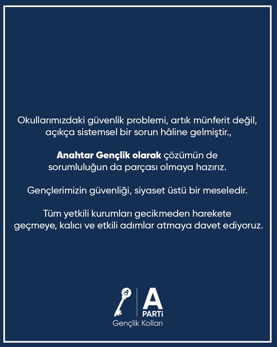 Anahtar Parti Gençlik Kolları tweet media