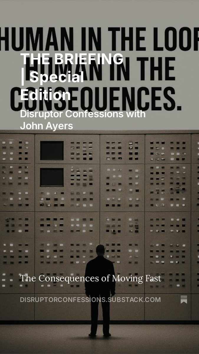 Disruptor Confessions | John Ayers tweet media