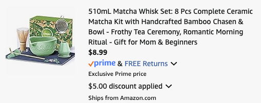 Pricerrors's tweet image. Possible Amazon Price Error on Matcha Whisk Set 

$8.99 at checkout 

Use code "2O5S8466" for $5 OFF 

All the other colors are $51.90 

Seller may have accidentally entered the wrong price 

pricedoffers.com/9s8es #ad