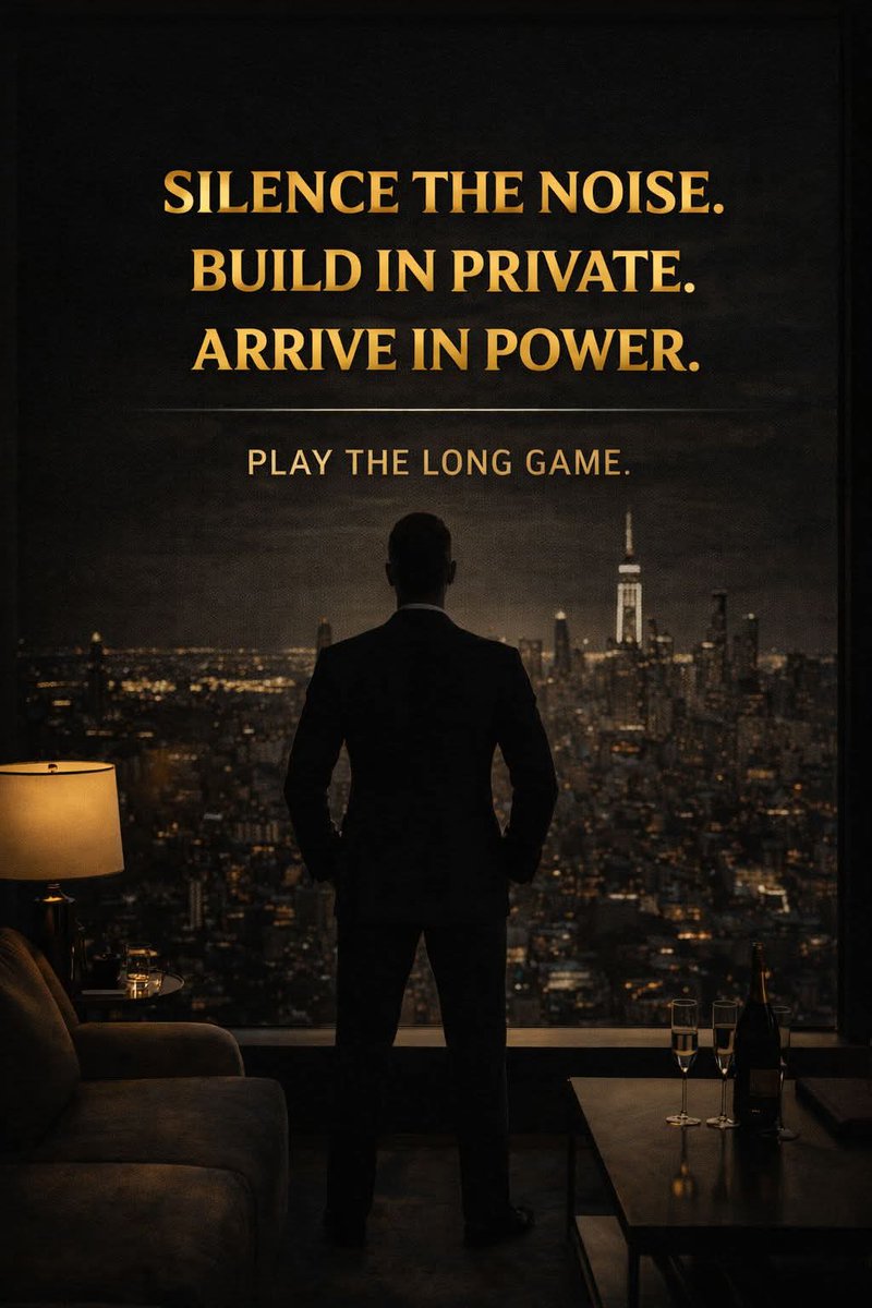 One333The19044's tweet image. Move in silence, build relentlessly, and let your results speak loud. Stay disciplined, stay focused, and trust the long game. Power comes with patience.

#Discipline #StayFocused #LongGame #SuccessMindset #GrindMode #Consistency #SelfImprovement #MotivationDaily #HustleHard