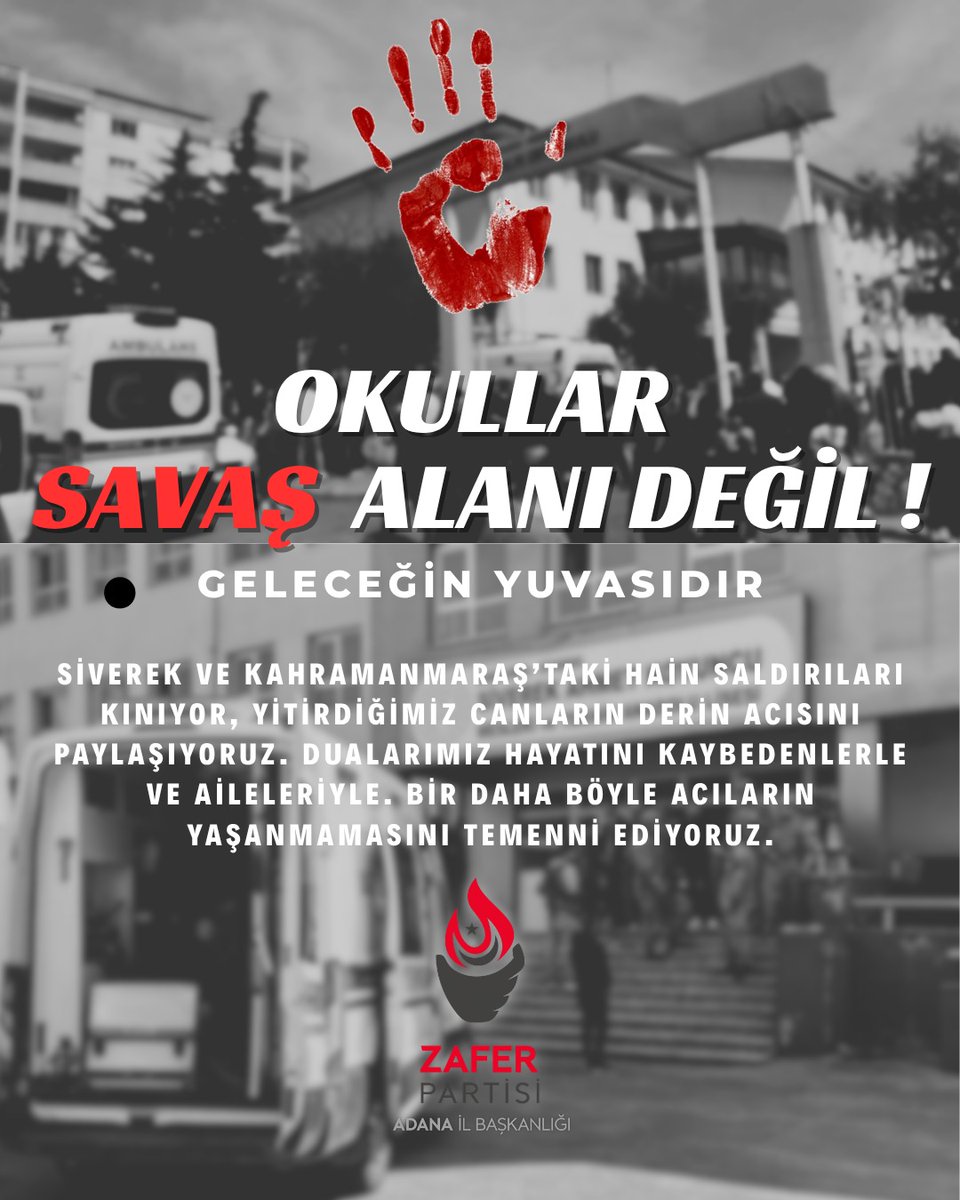 Zafer Partisi Adana İl Başkanlığı tweet media