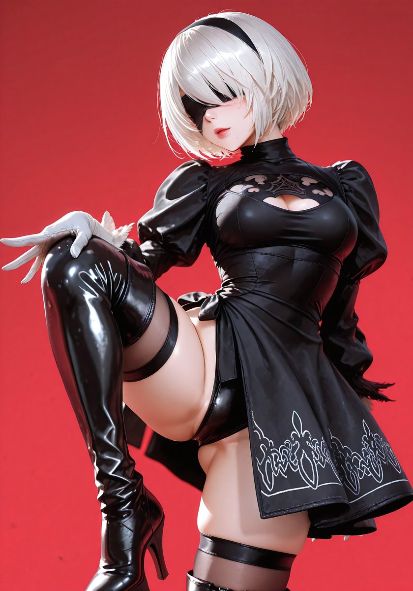 OverfiendAI's tweet image. New 4K 2B galleries available on my Patreon at patreon.com/overfiendai #2B #NierAutomata SFW. No nudity.