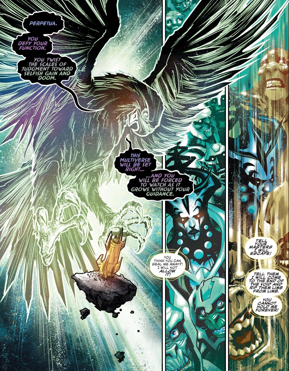 Storm was taken to the DC Universe via the Source Wall and the Cosmic Raptor which is from DC