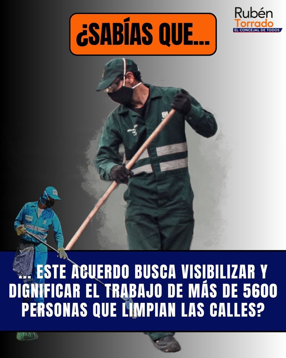 ConcejalRuben's tweet photo. ♻️🗑️ ¡En Bogotá también se reconoce a quienes la mantienen limpia!

Gracias a mi iniciativa, los barrederos de la ciudad tendrán acceso a beneficios en programas distritales y cada 3 de noviembre se conmemorará su día.

Hoy este proyecto ya es un acuerdo de ciudad. 🙌

¿Qué opinan de este reconocimiento para más de 5.600 personas? Los leo en los comentarios.

#ElConcejalDeTodos #Bogotá #Barrenderos #Reciclaje #Aseo