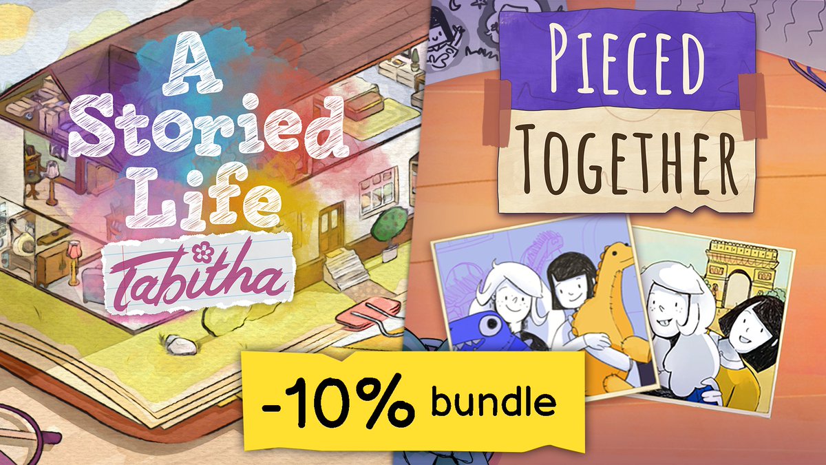 GlowfrogGames's tweet photo. A Storied Life: Tabitha is out now - check it out if you're a fan of cozy games with emotional narratives! You can grab it along with Pieced Together in our bundle  https://t.co/xEyUHCVO7C  #indiegame #gamedev #cozygame https://t.co/thQ54Wbtzk