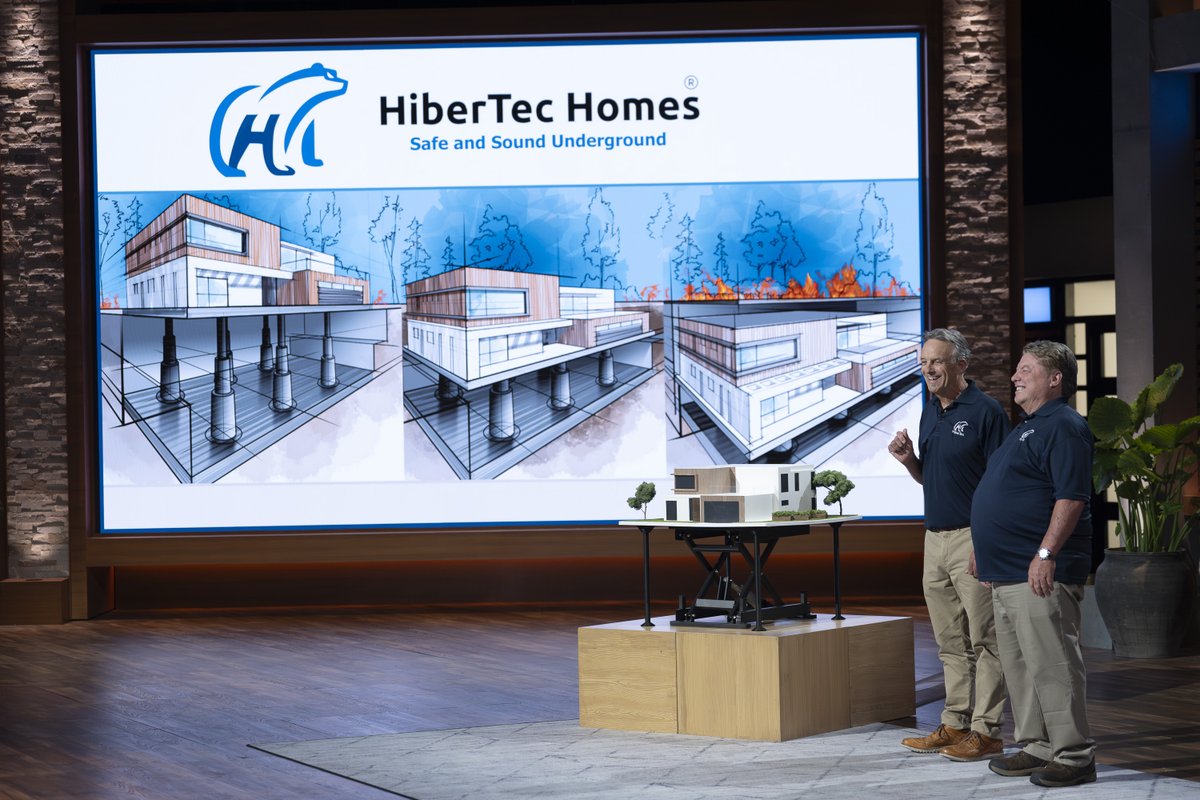 ABCSharkTank's tweet image. These homes can survive fires and tornadoes, but can they survive the Sharks? 🔥 See if HIberTec Homes makes a deal on a new #SharkTank, tonight at 10/9c on ABC, next day on Hulu.