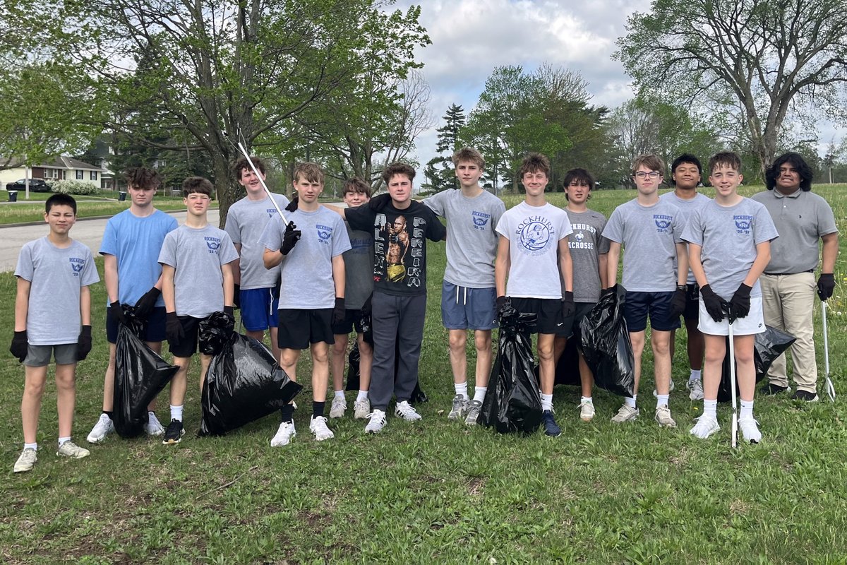 RockhurstHS's tweet photo. The Class of 2029's "Freshman Day For Others" Program is complete! ✅

Yesterday, all members of the freshman class embarked on their 4th and final service day of the year. As upperclassmen, their community service expectations will continue through Senior Service Projects.
(1/3) https://t.co/X3EElcAEvo