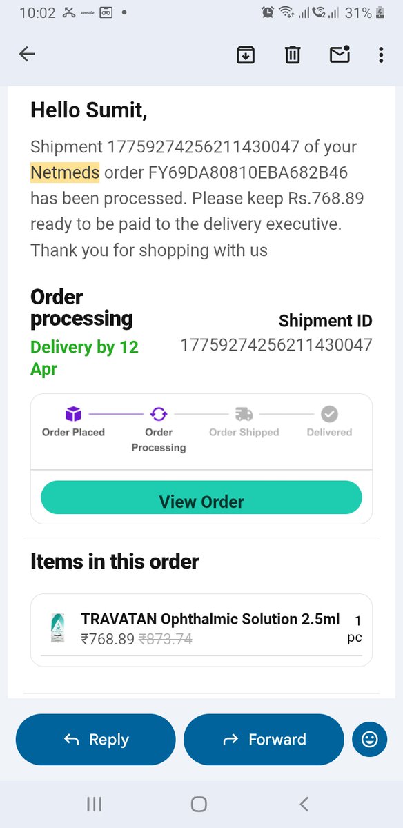 SumitUrge's tweet image. Serious Quality Concern
@NovartisIndia @Novartis
Facing a recurring issue with Travoprost eye drops — the bottle lasts a day. happened multiple times. One purchase via Netmeds &amp;amp; another from a local medical store. Earlier, a similar eye drop lasted a week
 #EyeCare #QualityIssue