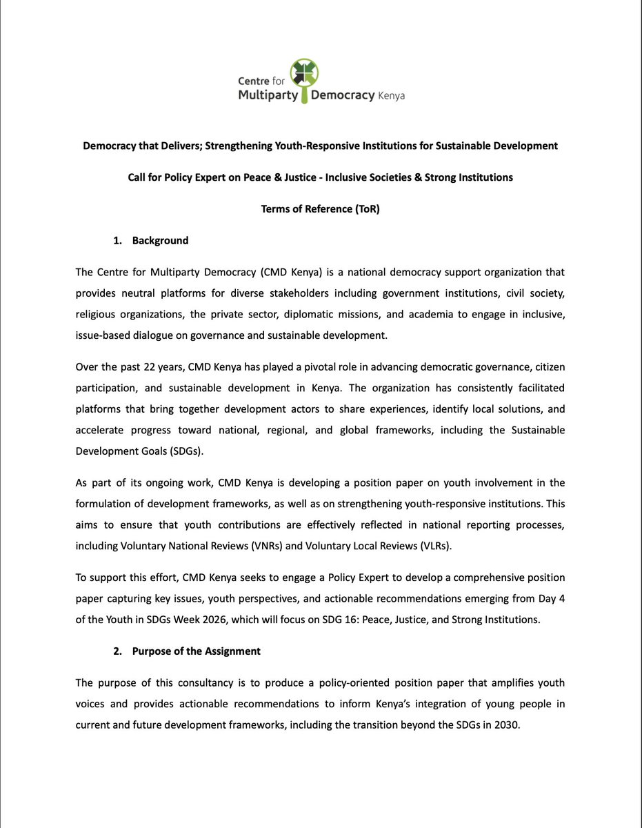 The Centre for Multiparty Democracy Kenya tweet media