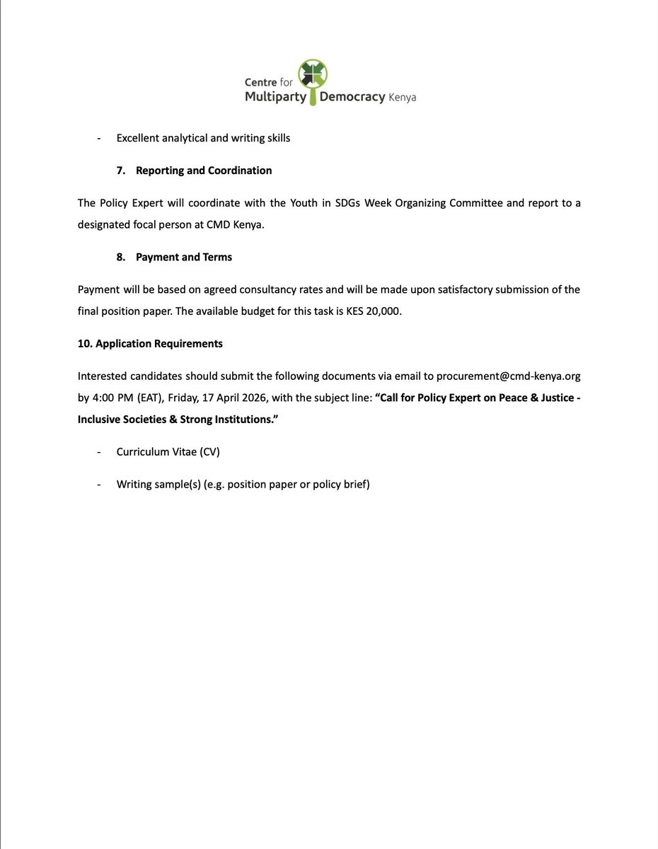 The Centre for Multiparty Democracy Kenya tweet media