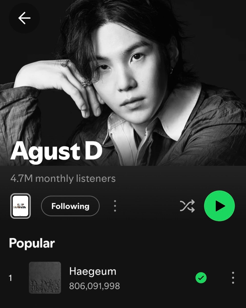 AGUST D CHARTS tweet media