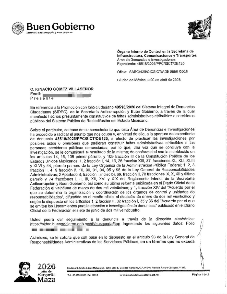 Pues hoy no hubo Infodemia en la mañanera

Ese remedo donde mienten y acusan sin fundamentos 

¿Será por la investigación en la Secretaría Anticorrupción contra el propagandista <a href="/jenarovillamil/">Jenaro Villamil</a>?

¿Se habrá terminado ese show?