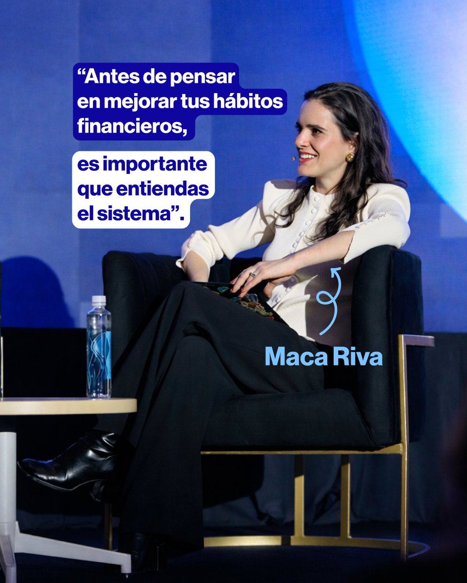 TecdeMonterrey's tweet photo. No puedes mejorar tus finanzas si no entiendes las reglas del juego 📈
En conversación con Macarena Riva durante #incMTY, entendimos que una mejor relación con tu dinero no empieza solo con cambiar hábitos, sino con comprender cómo se mueve el dinero y cómo funciona el sistema financiero.
