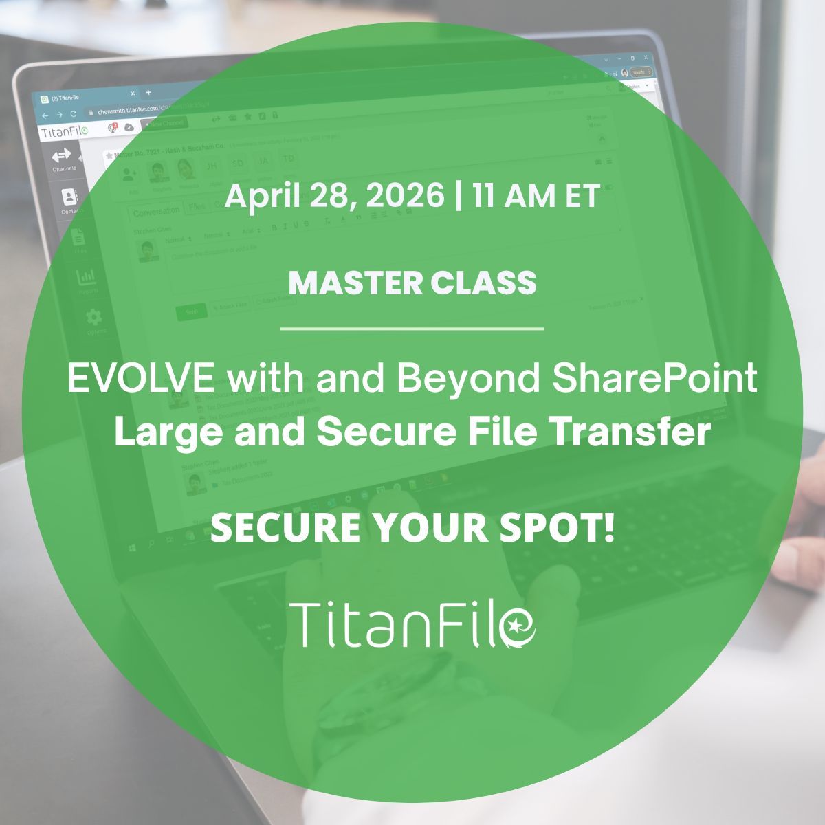 SharePoint isn't built for every file transfer. Join our Master Class to learn how Am Law firms handle large, secure transfers without "Shadow IT" or extra complexity. 

🔹 Full Auditability
🔹 Zero Tool Sprawl 

📅 April 28, 2026 | 11:00 AM ET

🔗 buff.ly/1LwGcFT