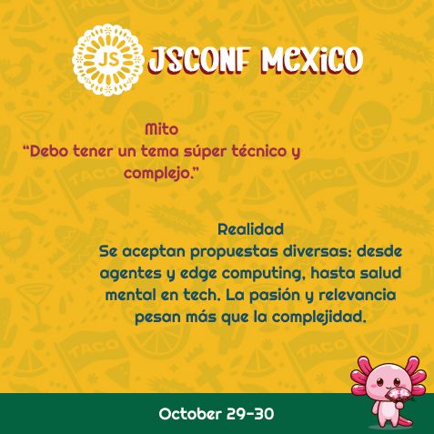 JSConf MX 2026 | 29 & 30 de Oct GDL 🇲🇽 tweet media