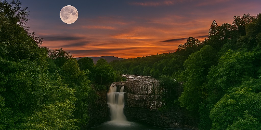 High Force Hotel and Waterfall tweet media