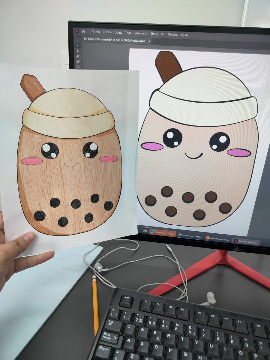 yehm686's tweet photo. Amo el boba tea 🩵🧋✨ 
#digitalart #digitalwork #digitalillustrator https://t.co/I1RaW5TVFn