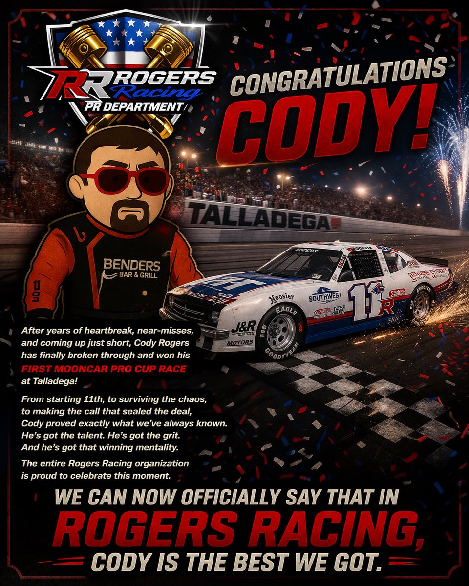 Rogers Racing PR Department tweet media
