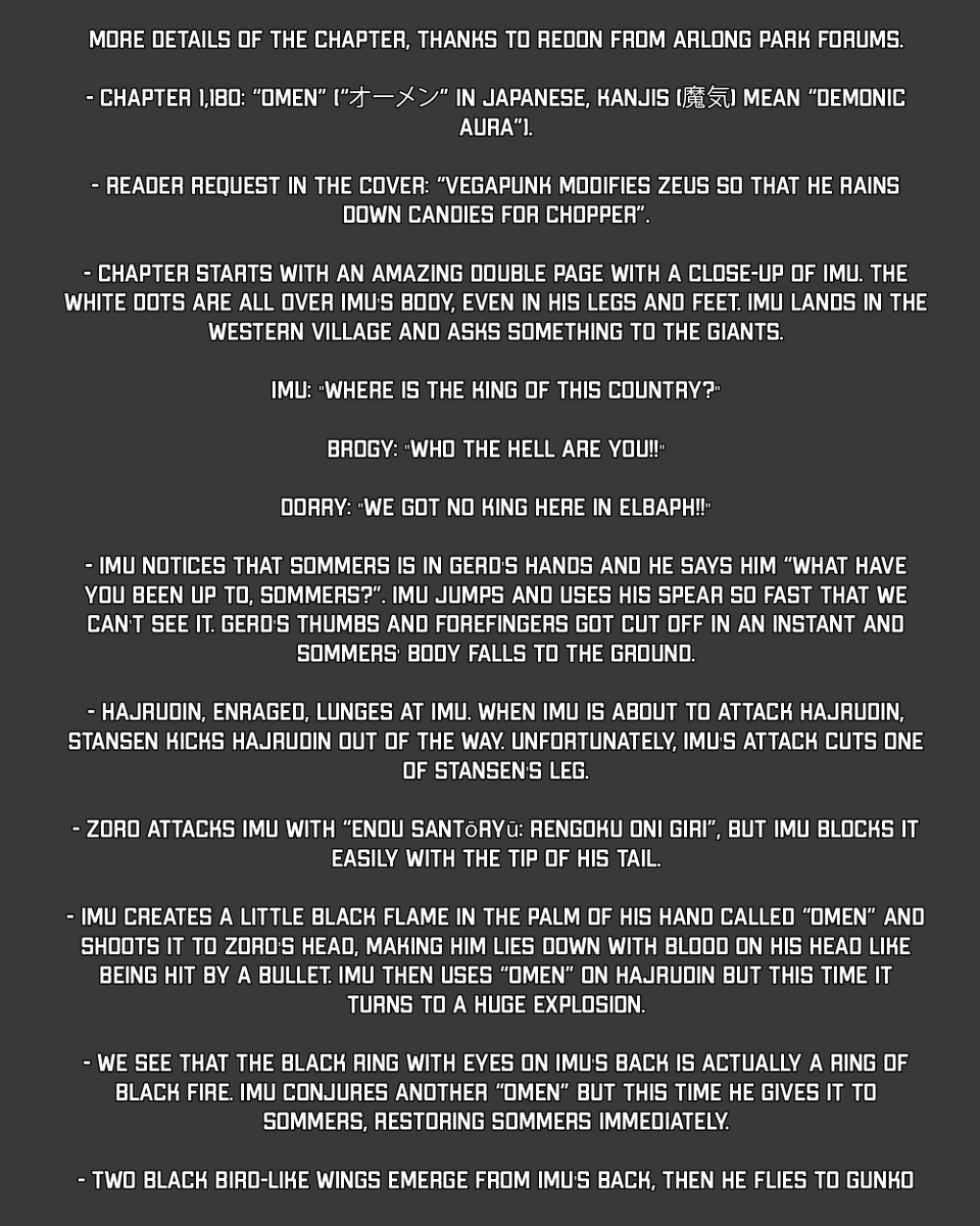 pewpiece's tweet image. #ONEPIECE1180 

FULL SUMMARY FOR ONEPIECE CHAPTER 1180 

(By : @Mugiwara_23 )